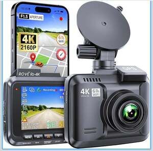 ROVE R2-4K Dash Cam Built-in WiFi 6 GPS Car Dashboard Camera Recorder